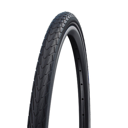 Schwalbe, Marathon Racer, Hybrid Tire, 700x30C, Wire, Clincher, Addix Green, RaceGuard, Reflex, 67TPI, Black