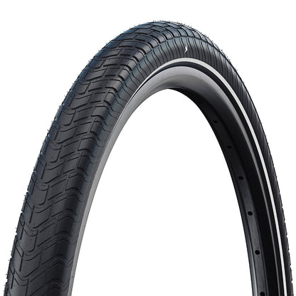 Schwalbe, Motion Big Apple, Hybrid Tire, 27.5''x2.35, Wire, Clincher, Addix Green, RaceGuard, Reflex, 67TPI, Black