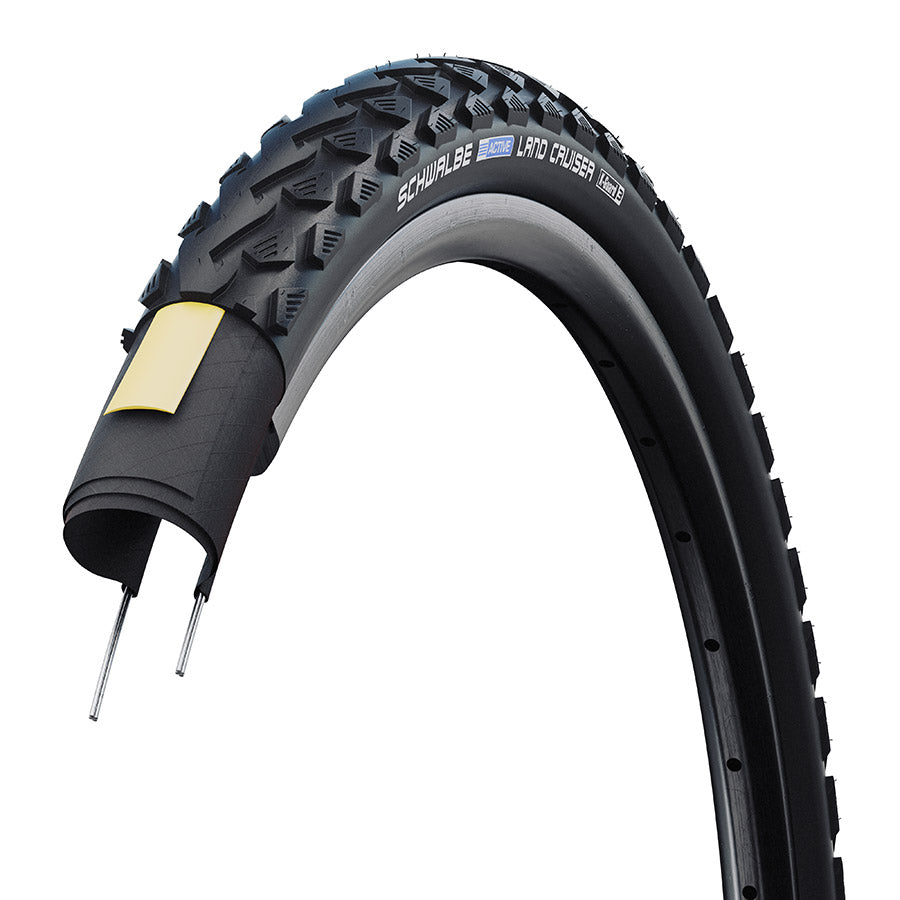 Schwalbe, Land Cruiser, Hybrid Tire, 700x35C, Wire, Clincher, SBC, K-Guard, 50TPI, Black