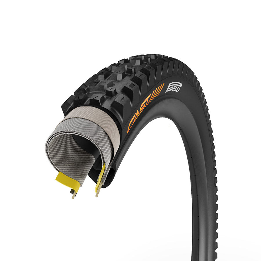 Pirelli, CAST Protagonist, Mountain Tire, 29''x2.40, Folding, Tubeless Ready, SmartEVO DH, HardWall, 60, Black