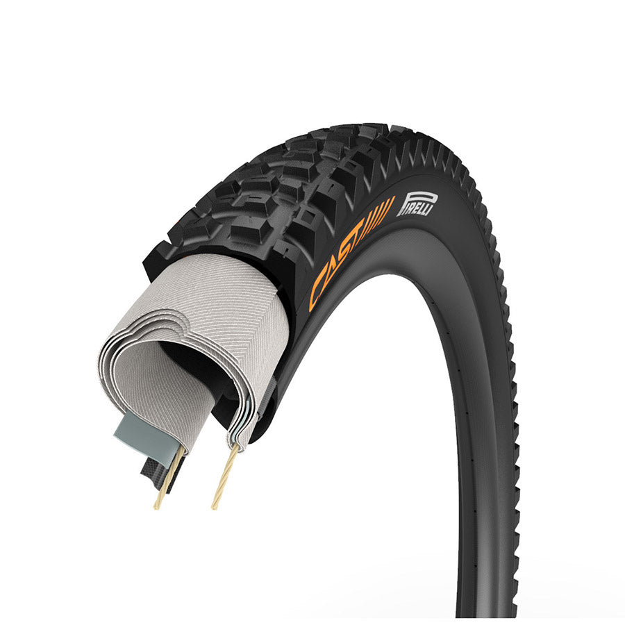 Pirelli, CAST Antagonist, Mountain Tire, 29''x2.40, Folding, Tubeless Ready, SmartEVO DH, DualWall, 120, Black