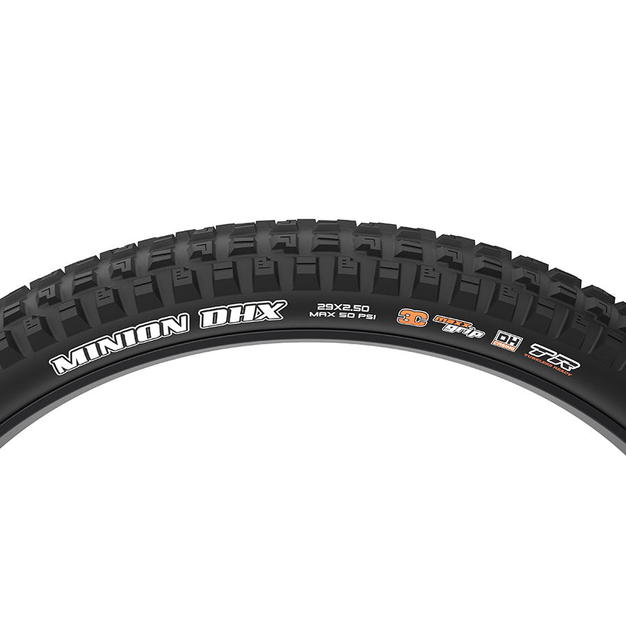 Maxxis, Minion DHX, Mountain Tire, 27.5"x2.50, Folding, Tubeless Ready, 3C Maxx Grip, DH, 120x2TPI, Black