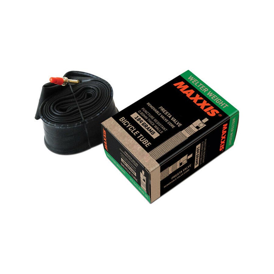 Maxxis, Welter Weight, Tube, 0.8mm, Presta, Removable, Length: 48mm, 700C, 33-50C, 128g