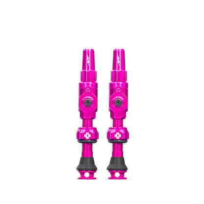 Muc-Off, Big Bore Lite Medium, Tubeless Valve, Presta, 35mm, Pink, Pair