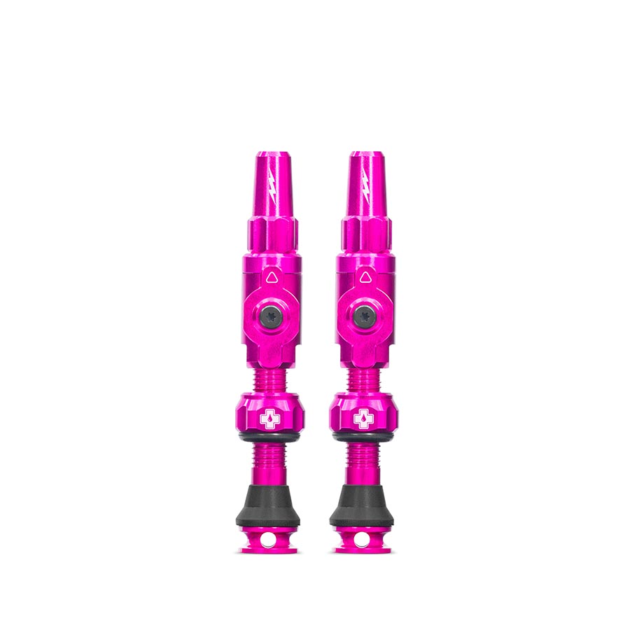 Muc-Off, Big Bore Lite Medium, Tubeless Valve, Presta, 35mm, Pink, Pair