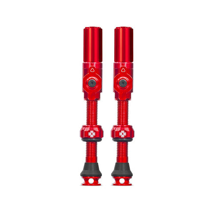 Muc-Off, Big Bore Hybrid Large, Tubeless Valve, Hybrid, 45mm, Red, Pair