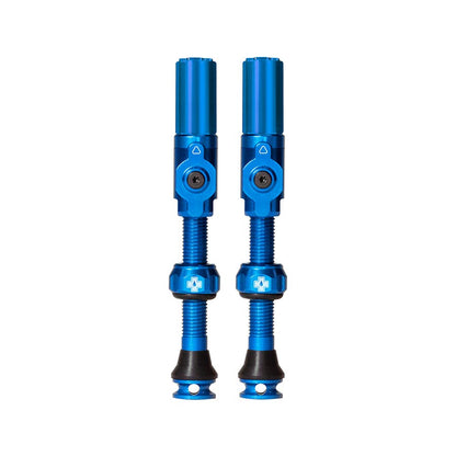 Muc-Off, Big Bore Hybrid Large, Tubeless Valve, Hybrid, 45mm, Blue, Pair