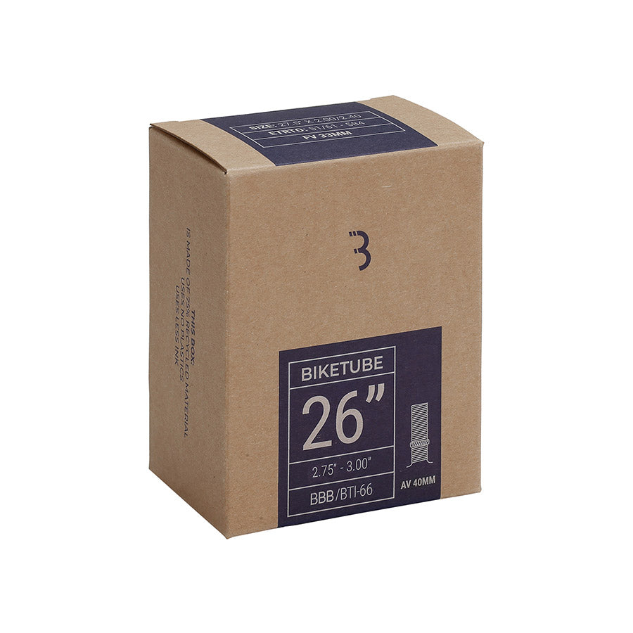 BBB Cycling, Tube, Schrader, Length: 40mm, 26'', 2.75-3.00