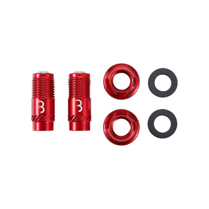 BBB Cycling, BTI-165 CoreCap, Tubeless Valve, Red, Pair