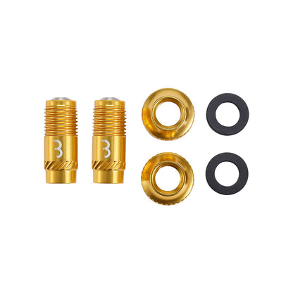 BBB Cycling, BTI-165 CoreCap, Tubeless Valve, Gold, Pair