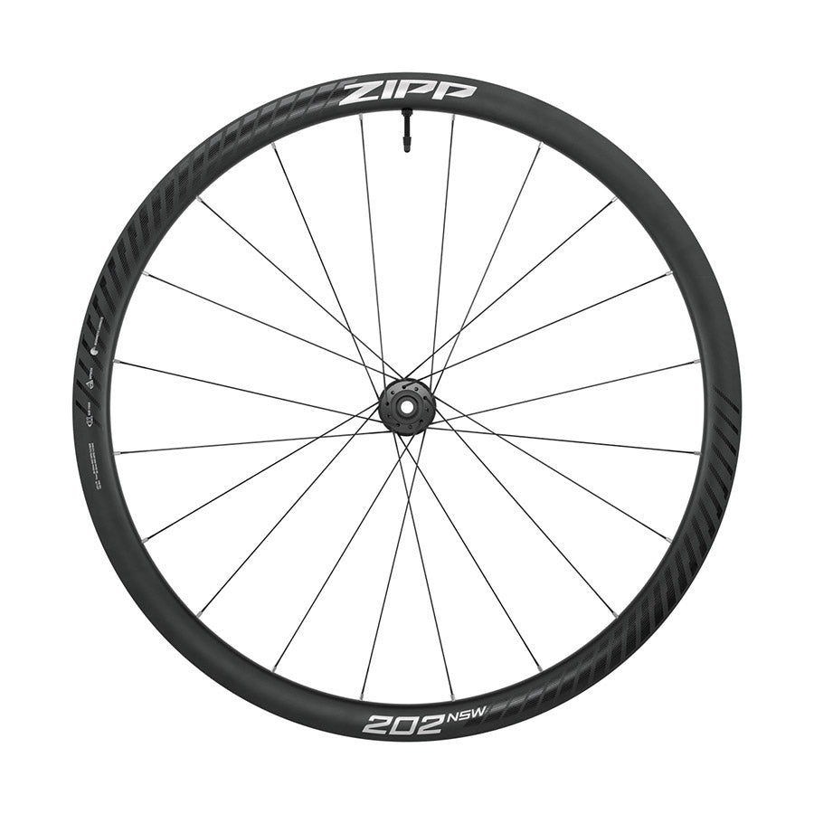 Zipp, 202 NSW A1, Wheel, Front, 700C / 622, Holes: 20, 12mm TA, 100mm, Disc Center Lock