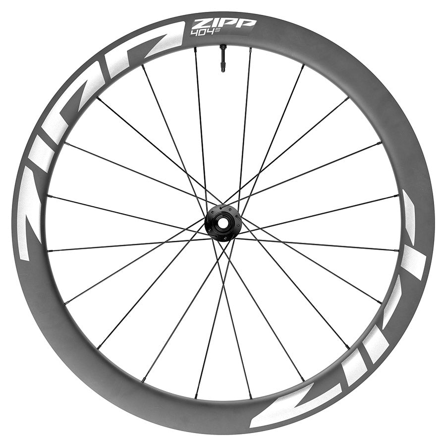 Zipp, 404 S A1, Wheel, Front, 700C / 622, Holes: 20, 12mm TA, 100mm, Disc Center Lock, White Graphic A1