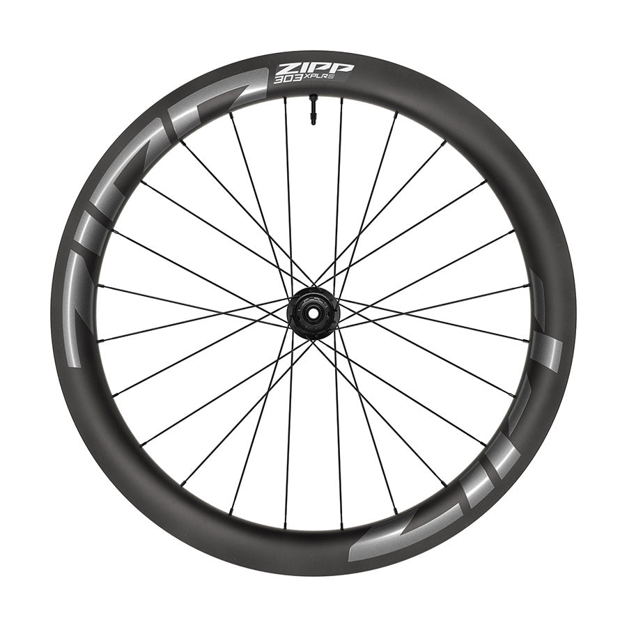 Zipp, 303 XPLR S B1, Wheel, Rear, 700C / 622, Holes: 24, 12mm TA, 142mm, Disc Center Lock, Shimano Road 11, Dark Grey Graphic B1