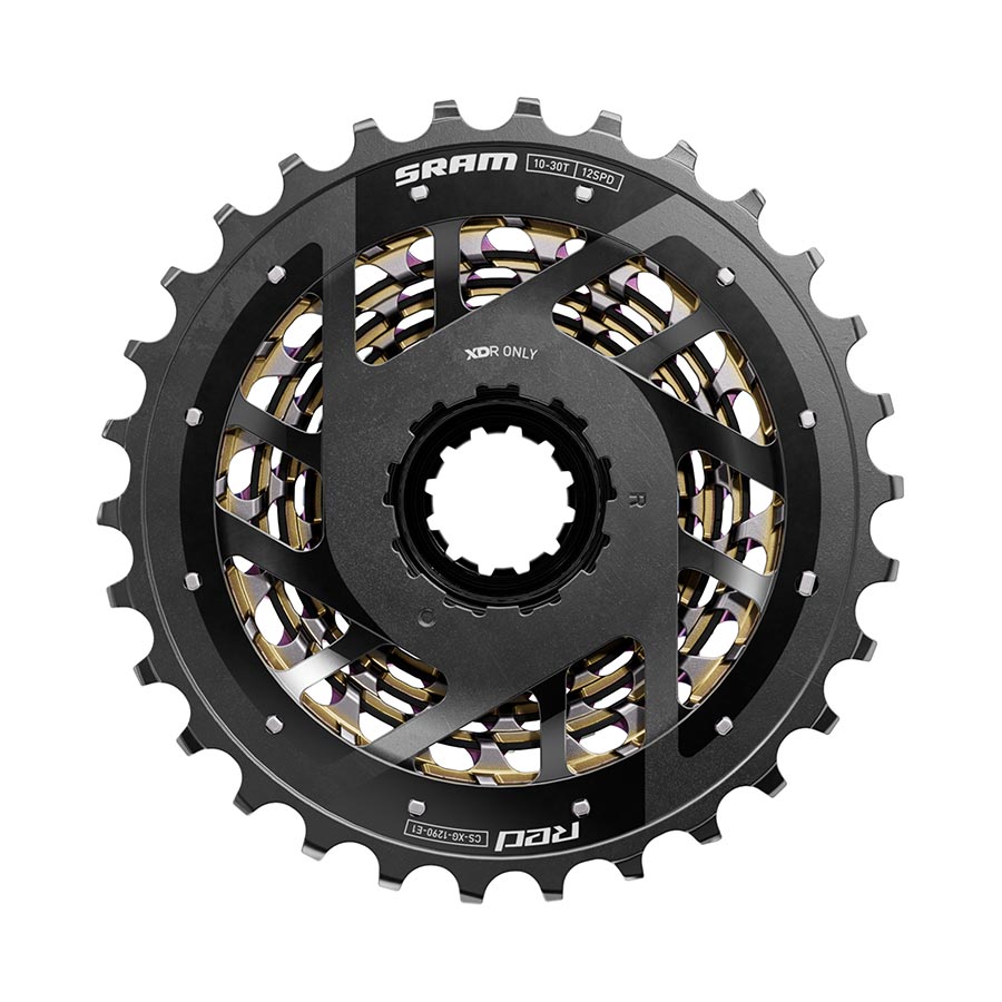 SRAM, XG-1290 E1, Cassette, Rainbow, Speed: 12, 10-30T, XD-R