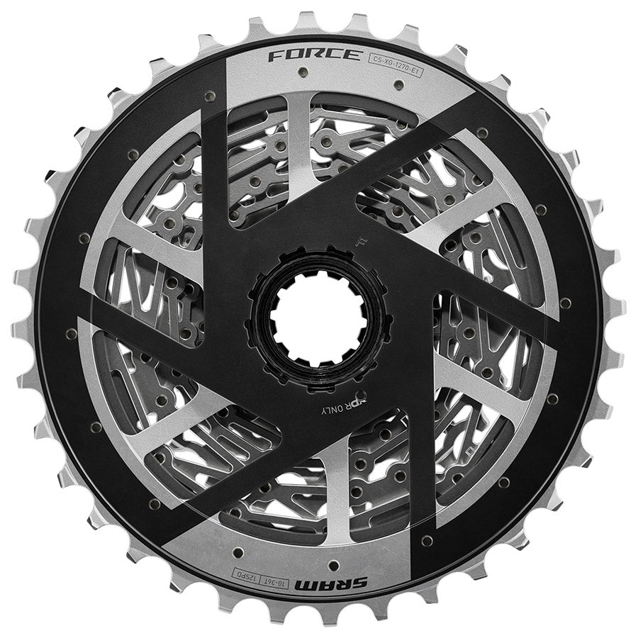SRAM, XG-1270 E1, Cassette, Silver, Speed: 12, 10-36T, XD-R
