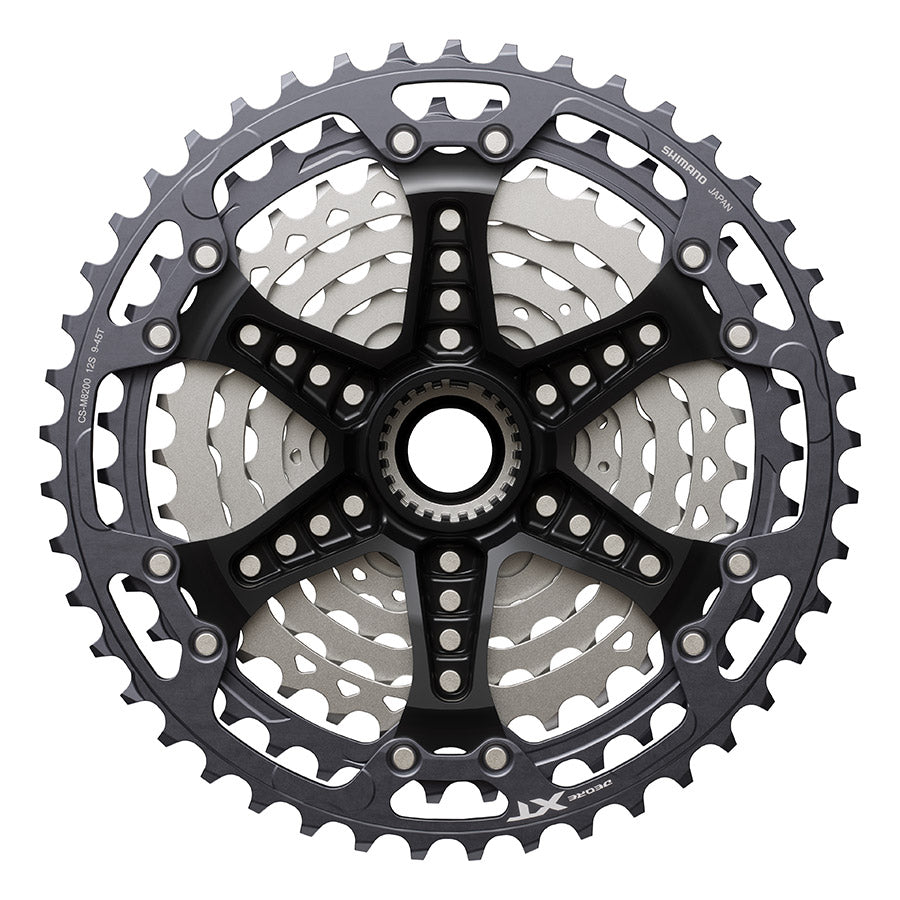 Shimano, Deore XT CS-M8200, Cassette, Anodized, Speed: 12, 9-45T, MicroSpline, ICSM8200945