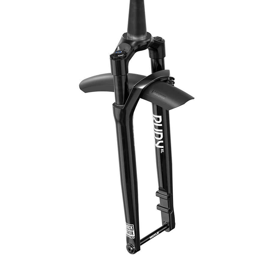 RockShox, Rudy XL Ultimate A1, Suspension Fork, 700C, Solo Air, 50mm, 1-1/8''-1.5'', 12x100mm TA, Rake: 45mm, Black