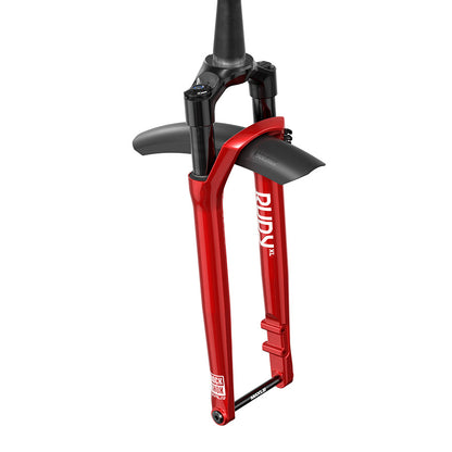 RockShox, Rudy XL Ultimate A1, Suspension Fork, 700C, Solo Air, 60mm, 1-1/8''-1.5'', 12x100mm TA, Rake: 45mm, Red