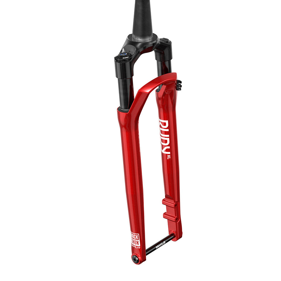 RockShox, Rudy XL Ultimate A1, Suspension Fork, 700C, Solo Air, 50mm, 1-1/8''-1.5'', 12x100mm TA, Rake: 45mm, Red