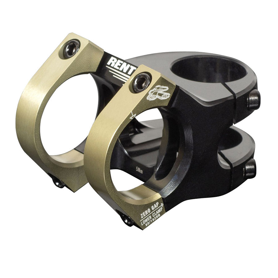 Renthal, V2 Apex, Stem, Diameter: 35mm, Length: 50mm, Steerer: 1-1/8'', Gold
