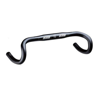 FSA, Omega Compact Road, Drop Handlebar, Diameter: 31.8mm, 420mm, Drop: 120mm, Reach: 75mm, Black