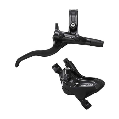 Shimano, Deore BL-M4100 / BR-MT420, MTB Hydraulic Disc Brake, Rear, Post mount, Disc: Not included, Black