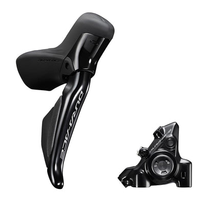 Shimano, Dura Ace Di2 ST-R9270 / BR-R9270, Road Hydraulic Disc Brake, Rear, Flat mount, 140 or 160mm (not included), 175g, Black, IR9270DRRDSC170F