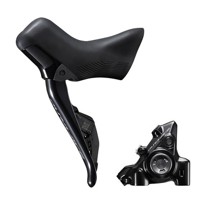 Shimano, Dura Ace Di2 ST-R9270 / BR-R9270, Road Hydraulic Disc Brake, Rear, Flat mount, 140 or 160mm (not included), 175g, Black, IR9270DRRDSC170F