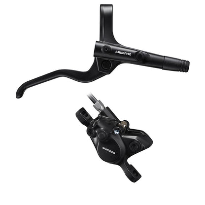 Shimano, Alivio BL-M201/BR-M200, MTB Hydraulic Disc Brake, Rear, Post mount, Disc: 160 or 180mm (not included), Black, Set, EMT201KRRXRA170