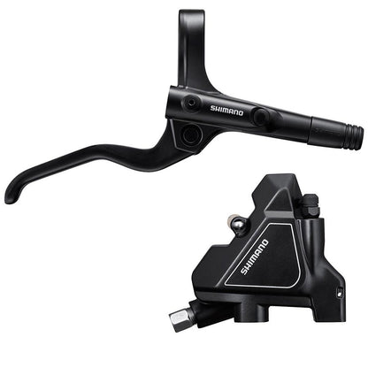 Shimano, Alivio BL-M201/BR-UR300, MTB Hydraulic Disc Brake, Rear, Flat mount, Disc: 160 or 180mm (not included), Black, Set, EMT2012KRRDRA170