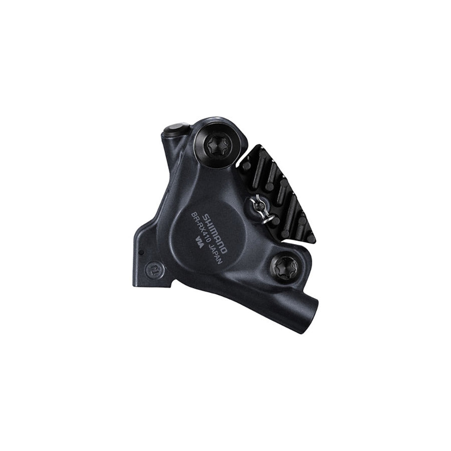 Shimano, GRX BR-RX410, Road Hydraulic Disc Brake, Rear, Flat mount, 140 or 160mm (not included), 109g, Black