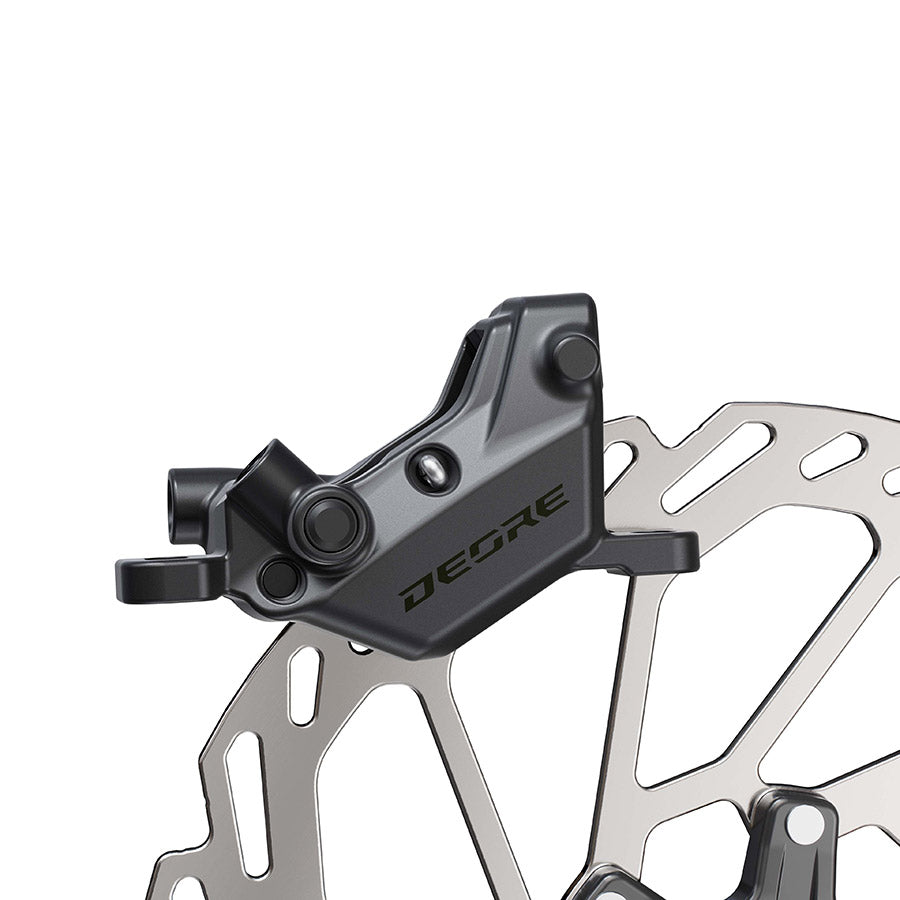 Shimano, Deore BR-M6200, MTB Hydraulic Disc Brake, Front or Rear, Post mount, Disc: 200 or 220mm (not included), Black, EBRM6220MPMX