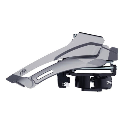 Shimano, Tourney FD-TY606, Front Derailleur, 2x6/7/8, Swing: Top, Cable Pull: Dual, Low 31.8/34.9mm