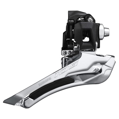 Shimano, 105 FD-R7100, Front Derailleur, 12, Swing: Down, Braze-on, IFDR7100F