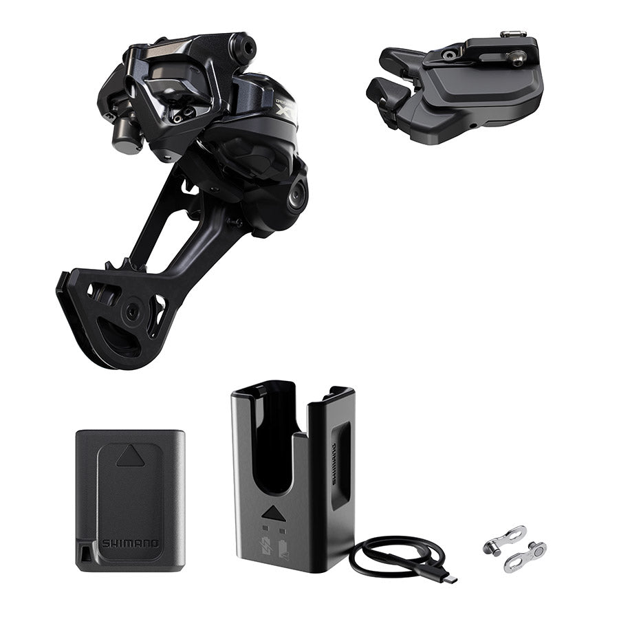 Shimano, Deore XT Di2 RD-M8250 Kit, Rear Derailleur, Speed: 12, Cage: SGS, Black, I-Spec EV, IGPM8250UPG02