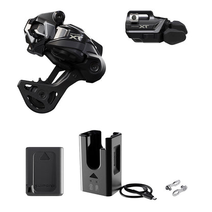 Shimano, Deore XT Di2 RD-M8250 Kit, Rear Derailleur, Speed: 12, Cage: GS, Black, I-Spec EV, IGPM8250UPG04