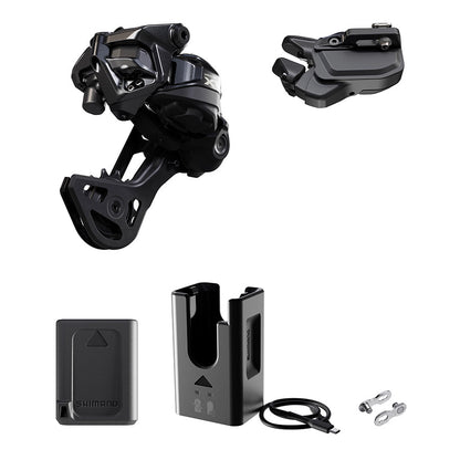 Shimano, Deore XT Di2 RD-M8250 Kit, Rear Derailleur, Speed: 12, Cage: GS, Black, I-Spec EV, IGPM8250UPG04