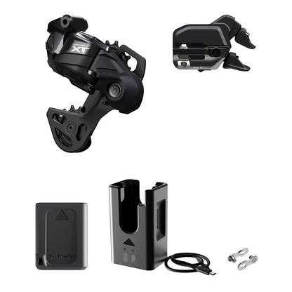 Shimano, Deore XT Di2 RD-M8250 Kit, Rear Derailleur, Speed: 12, Cage: GS, Black, I-Spec EV, IGPM8250UPG04