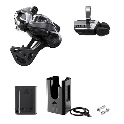 Shimano, XTR Di2 RD-M9250 Kit, Rear Derailleur, Speed: 12, Cage: GS, Black, clamp band, IGPM9250UPG03
