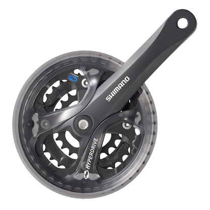 Shimano, Acera FC-M361, Crankset, MTB, 6/7/8 sp., 22/32/42T, BCD:64/104, Square, 175mm, Black