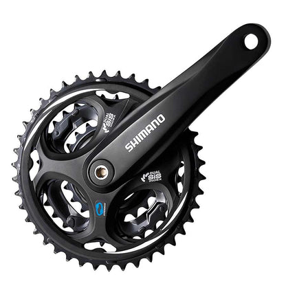 Shimano, Altus FC-M311, Crankset, 7/8 sp., 170mm, 22/32/42T, Riveted, Square, 50mm, Black