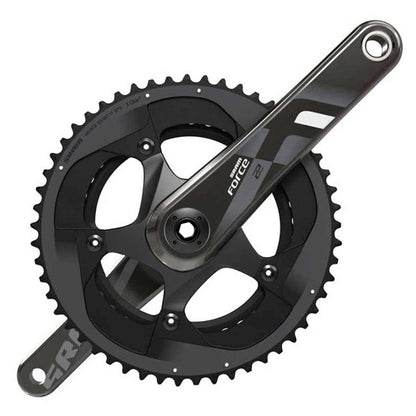 SRAM, Force22, Crankset, 11sp, 172.5mm, 34/50, BCD: 110, GXP, CL: 44.5mm, Black, 808g