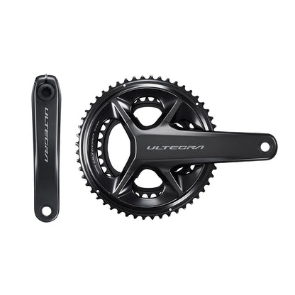 Shimano, Ultegra FC-R8100, Crankset, Speed: 12, Spindle: 24mm, BCD: 110, 36/52, Hollowtech II, 175mm, Black, Road Disc, IFCR8100EX26