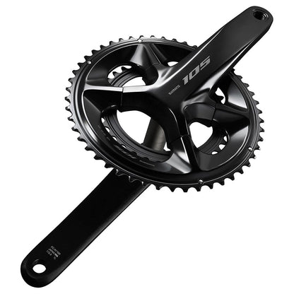Shimano, 105 FC-R7100, Crankset, Speed: 12, Spindle: 24mm, BCD: 110, 34/50, Hollowtech II, 175mm, Black, Road Disc, IFCR7100EX04