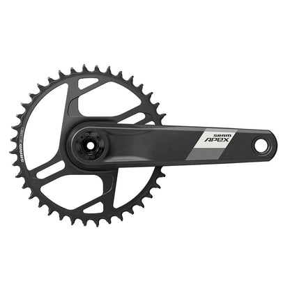 SRAM, Apex D1, Crankset, Speed: 12, Spindle: 28.99mm, BCD: Direct Mount, 40, DUB, 172.5mm, Black, Road Disc