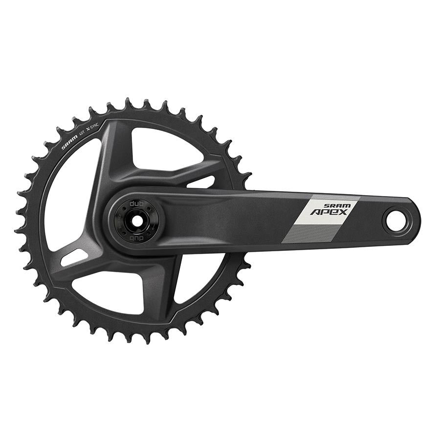 SRAM, Apex D1, Crankset, Speed: 12, Spindle: 28.99mm, BCD: Direct Mount, 42, DUB, 165mm, Black, Cannondale AI