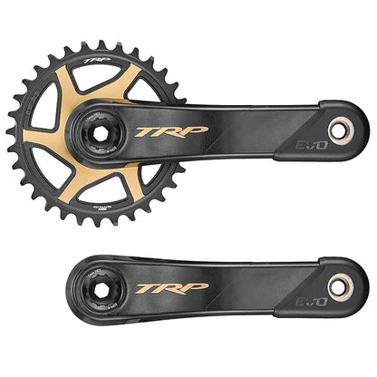 TRP, EVO 12 CK-M9050, Carbon, Crankset, Speed: 12, Spindle: 30mm, BCD: Direct Mount, 30mm, 165mm, Black, MTB/Boost