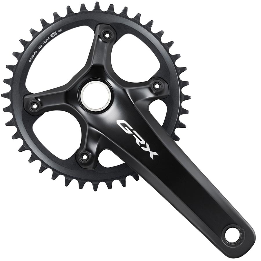 Shimano, GRX FC-RX820-1, Crankset, Speed: 12, Spindle: 24mm, BCD: 110, 40, Hollowtech II, 175mm, Black, Road Disc