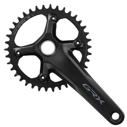 Shimano, GRX FC-RX610-1, Crankset, Speed: 12, Spindle: 24mm, BCD: 110, 40, 172.5mm, Black, Road Disc