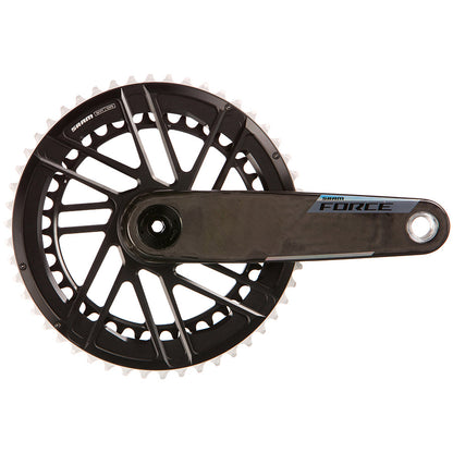 SRAM, Force 2x E1, Crankset, Speed: 12, Spindle: 28.99mm, BCD: Direct Mount SRAM 8 Bolt, 50/37, DUB, 172.5mm, Black, Road